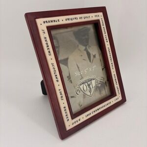 Origins of Golf 5x7 Photo Frame St Andrews Scotland Mahogany Finish Vintage